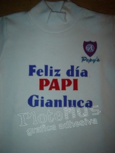 Remera Estampada Dia Del Padre Papa Personalizada