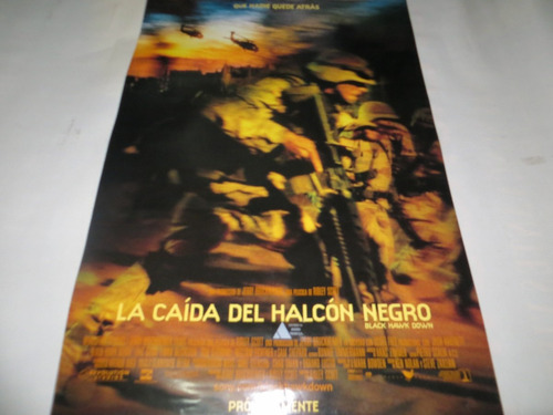 Poster Original De Cine La Caida Del Halcon Negro