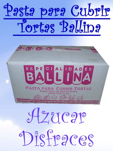 Pasta P/cubrir Tortas Ballina Caja 3 Kgs Vainilla/chocolate