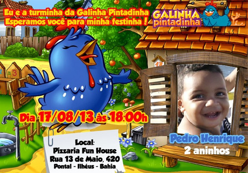 Imagem 4 de 6 de 120 Convite 10x7 Mickey Minnie Princesas Galinha Aniversário