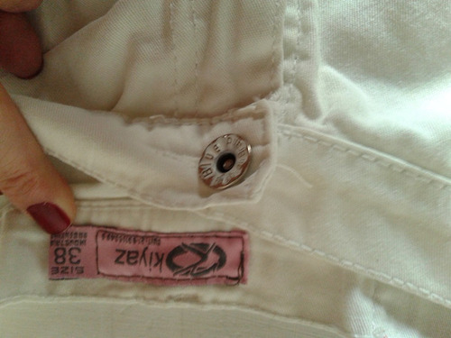 Short Blanco Talle 38