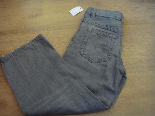 Gap - Calça Jeans Cinza Tam. 5 Anos C/ Elástico Na Cintura