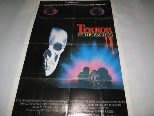 Poster Original De La Pelicula Terror En Los Pasillos