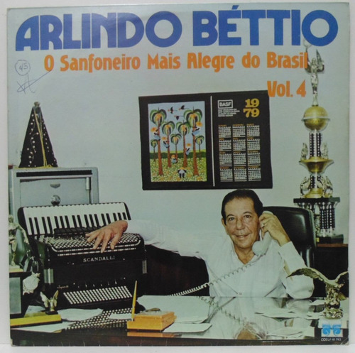 Lp Arlindo Béttio - Vol 4 - 1979 - Copacabana