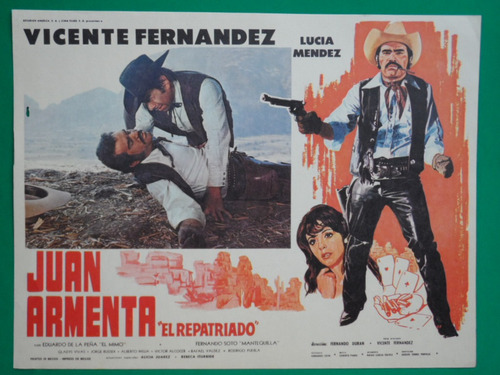 Vicente Fernandez Juan Armenta Lucia Mendez Cartel De Cine 3