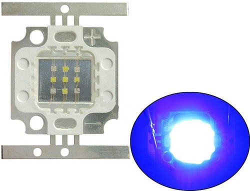 Led 10w Híbrido Acuario Plantado 75% Rojo Con 25% Azul -$9