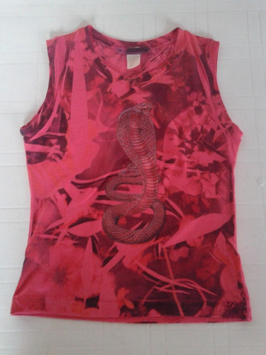 Remera Musculosa Top Kosiuko Batic Fuxia Elastizada T. M