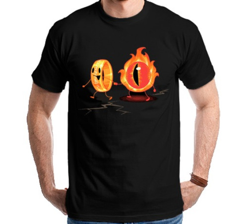 Camiseta Senhor Dos Anéis Sauron Um Anel Blusa Baby Long