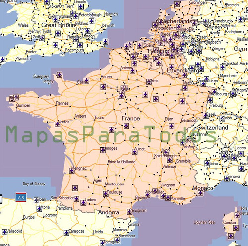 Mapas De Francia + Bélgica + Holanda P/gps Nuvi