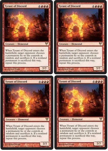 Cartas Magic: 4 Tyrant Of Discord Nmint Avacyn!!!
