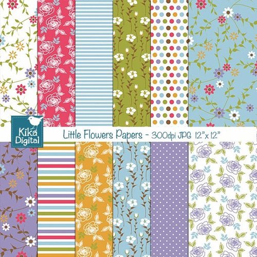 Kit Imprimible Pack Fondos Shabby Chic Clipart Cod 37