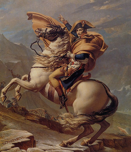 Napoleão Bonaparte Nos Alpes Pintor Louis David Tela Repro