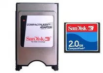 Comprar Kit Adaptador Pcmcia + Compact Flash 2gb Cf Sandisk