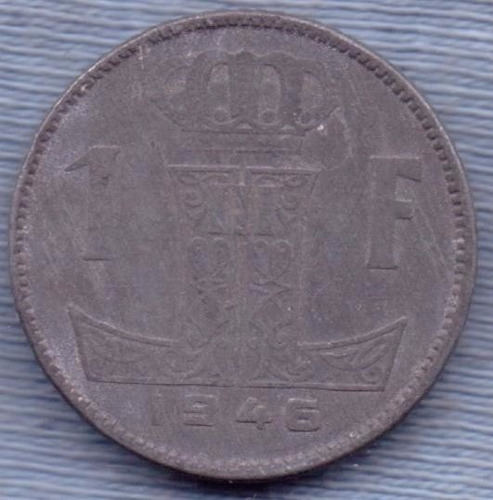 Belgica 1 Franc 1946 * Post 2º Guerra Mundial *