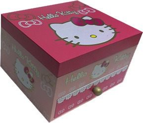 Caja Joyero Hello Kitty Con Espejo Mod A2054