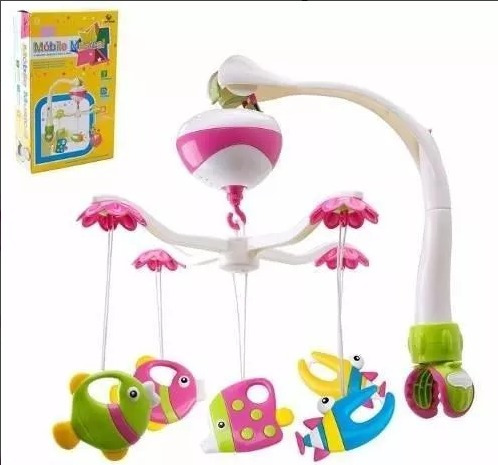 Mobile Musical Giratório Berço / Brinquedo Para Bebê Berço