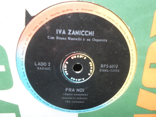 Iva Zanicchi - Coraje Y Miedo / Fra Noi - Simple