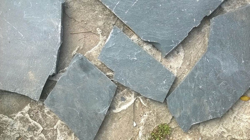 Imagen 2 de 6 de Piedra Laja Negra Irregular
