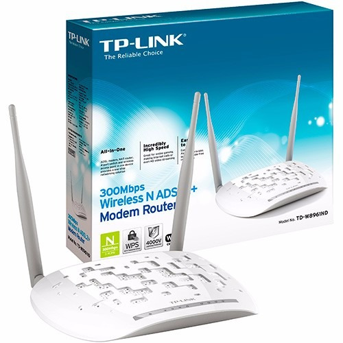 Modem Roteador Wireless Adsl Tp-link Td-w 8961nd De 300mbps