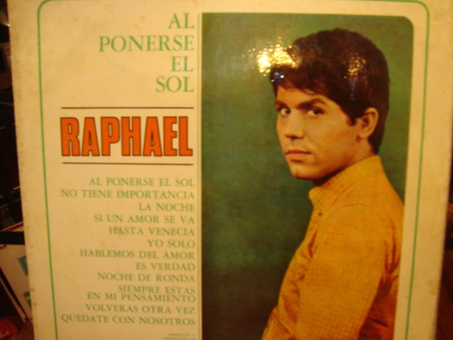 Raphael - Al Ponerse El Sol - Vinilo