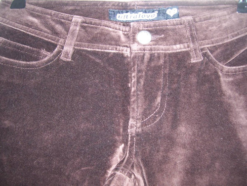 Pantalon Aterciopelado Elastizado Talle S E0106