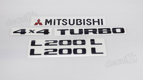Kit Adesivos Mitsubishi L200 L 4x4 Turbo L200ltb