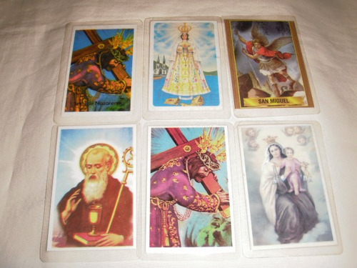 Imagen 6 de 6 de Estampas Religiosas Plastificadas Con Oración X 100