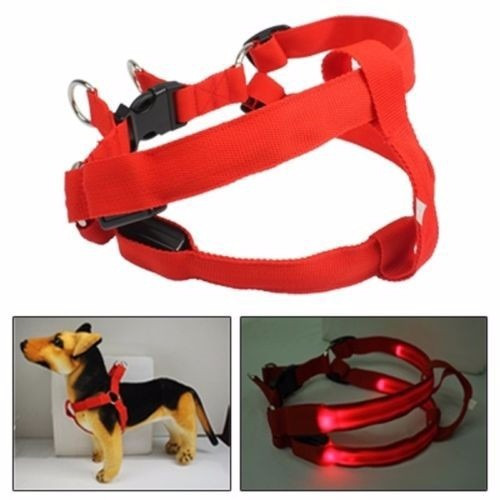 Arnés Para Perro Mascota Grande Con Luz Led