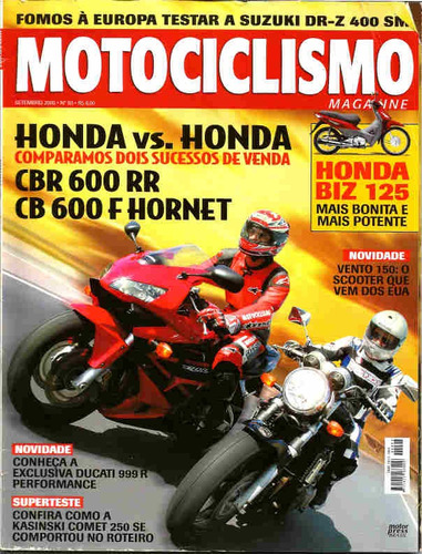 Motociclismo 93 * Cbr 600 Rr * Cb 600 F * Suzuki Dr-z 400 Sm