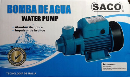 Bomba De Agua  1/2 Hp Periferica Tecnologia Italiana