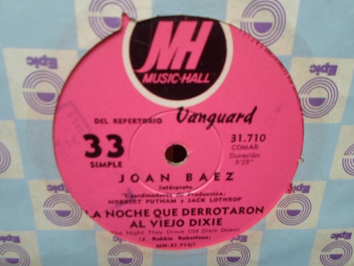 Joan Baez - La Noche Que Derrotaron Al Viejo Dixie Simple D