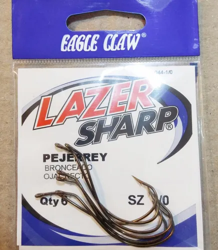 Anzuelo Eagle Claw L044 Laser Sharp Número 2 Ideal Pejerrey