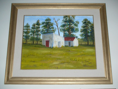 Imagen 1 de 2 de Oleo, Sin Marco,hermoso,campestre,la Obra Es De 40 Por 50 Cm
