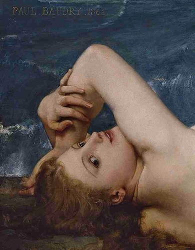 Lienzo Canvas Arte La Ola Y La Perla Paul Baudry 43x90