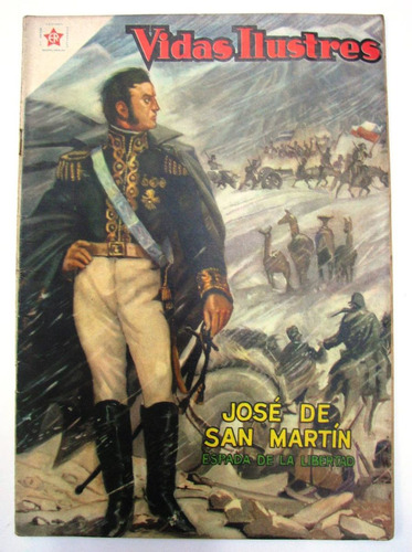 Antigua Revista Vidas Ilustres San Martin Er Novaro Año 1957