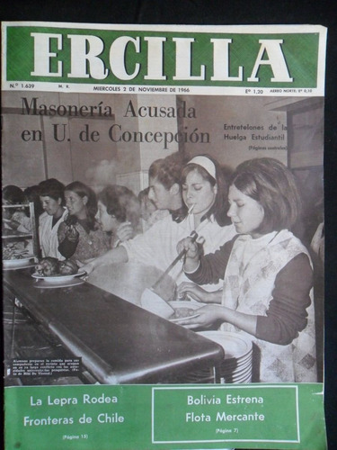 Revista Ercilla N° 1639 2 De Noviembre De 1966