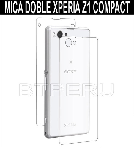 Mica Protector Pantalla Lamina Xperia Z1 Compact D5503 Doble