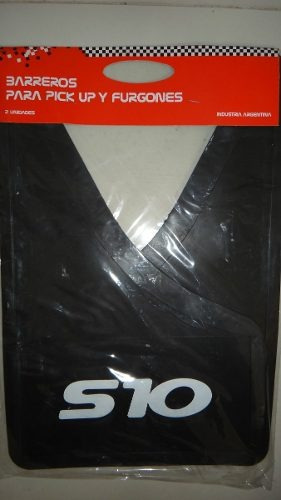 Imagen 3 de 3 de Barreros Babero De Goma Para Barro Chevrolet S10 ( El Par )