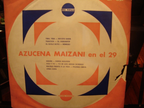 Azucena Maizani - En El 29 - Vinilo Excelente