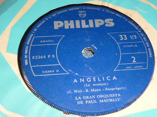 Paul Mauriat El Amor Es Azul / Angelica Simple Uruguayo