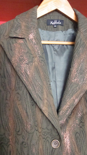 Imagen 5 de 5 de Blazer Tela Verona En Gabardina Reborde Últimos Solo Small