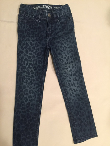 Gap, Pantalón De Jean Para Nena Estampa Animal Print, T4