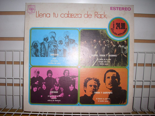Llena Tu Cabeza De Rock - Varios Lp Vinil Nacional Ed. 1970