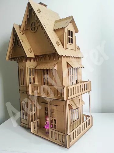 Casinha Tema Polly Pocket Mdf para brincar