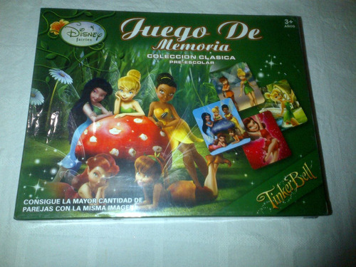 Juego De Memoria Disney Timkerbell Campanita 72pzs