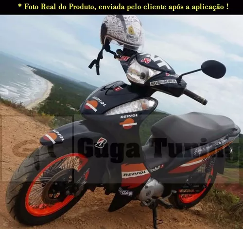 Adesivo Honda Biz Repsol Mat Importado Esse Não Desbota!