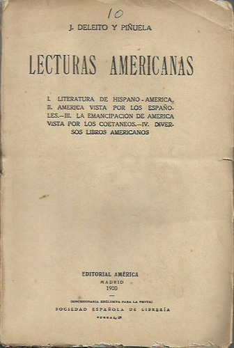 Lecturas Americanas (obra Antigua 1920)