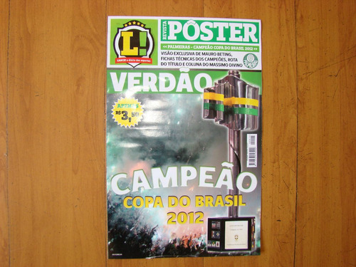 Palmeiras Revista Poster Copa Do Brasil 2012 Lance