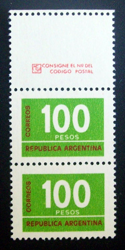 Argentina Sello Gj 1733 Aca Cifra 100p Mat Fl Com Mint L1990