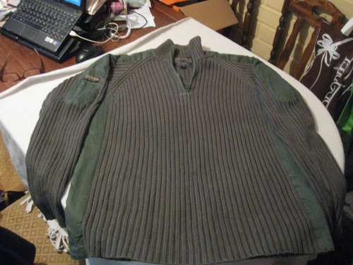 Sweater Tactico Nautica Jeans Co. Talla L Color Verde